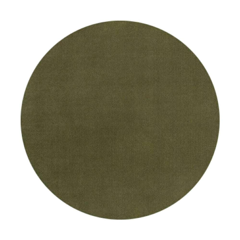LUXORA 200/250cm Round Floor Rugs Handwoven Soft Rebound Traditional Weave Timeless Design Multi Space Use - Moss Green