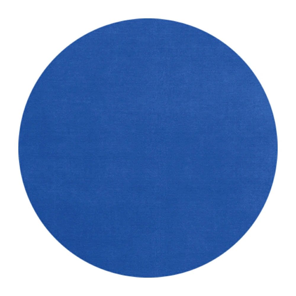 LUXORA 200/250cm Round Floor Rugs Handwoven Soft Rebound Traditional Weave Timeless Design Multi Space Use - Klein Blue