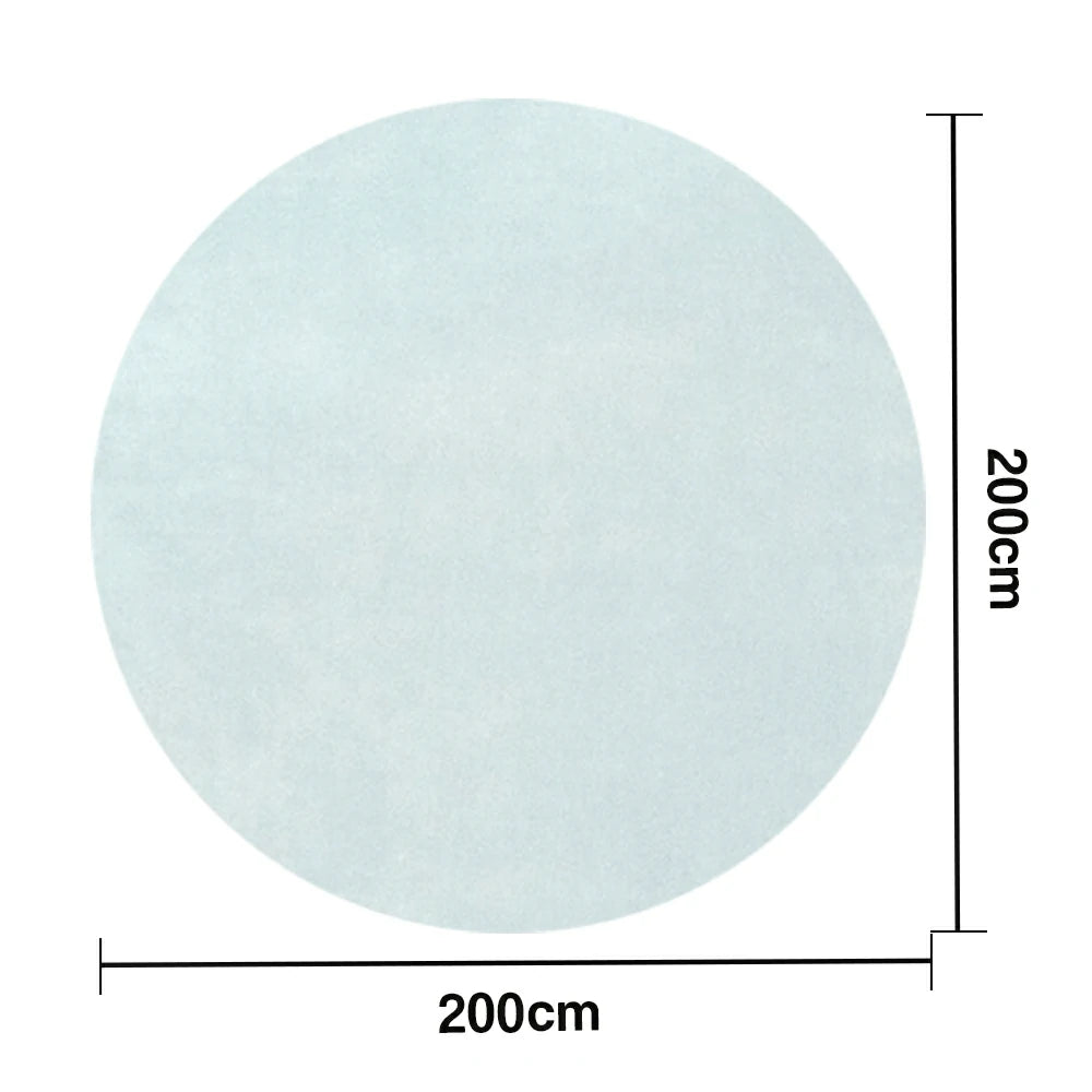 LUXORA 200/250cm Round Floor Rugs Handwoven Soft Rebound Traditional Weave Timeless Design Multi Space Use - Pink blue