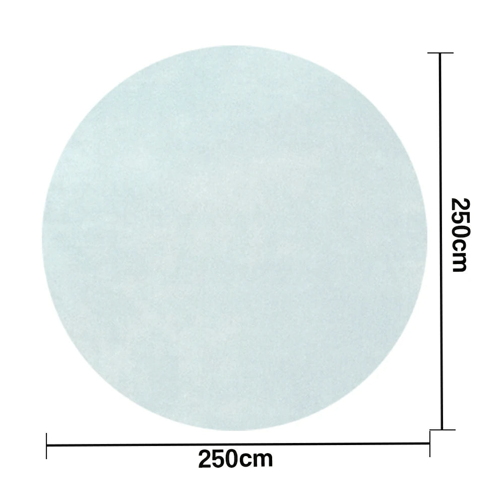 LUXORA 200/250cm Round Floor Rugs Handwoven Soft Rebound Traditional Weave Timeless Design Multi Space Use - Pink blue
