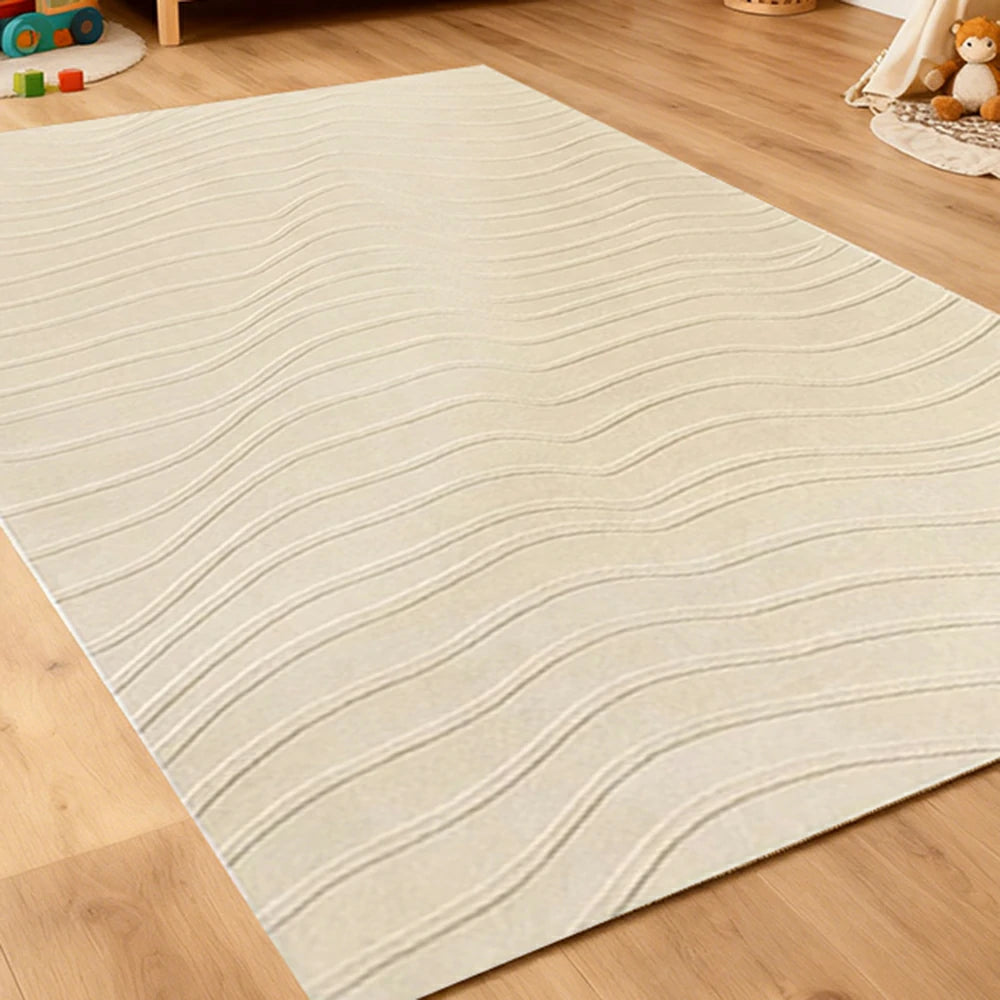 LUXORA 160/200cm Floor Rugs Theme Land Holiday Flame Resistant Anti Slip Solution Dyed Silk Fibre Dual Surface Handcrafted Design