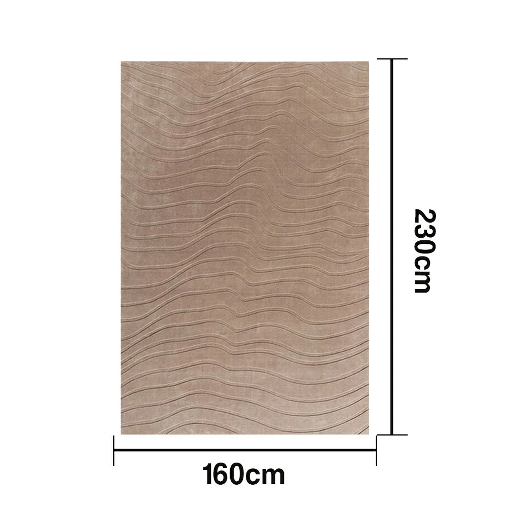 LUXORA 160/200cm Floor Rugs Theme Land Holiday Soft Touch Solution Dyed Silk Fibre Flame Safe Durable Handcrafted Finish