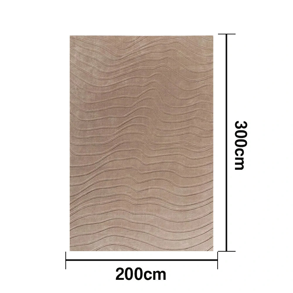 LUXORA 160/200cm Floor Rugs Theme Land Holiday Soft Touch Solution Dyed Silk Fibre Flame Safe Durable Handcrafted Finish