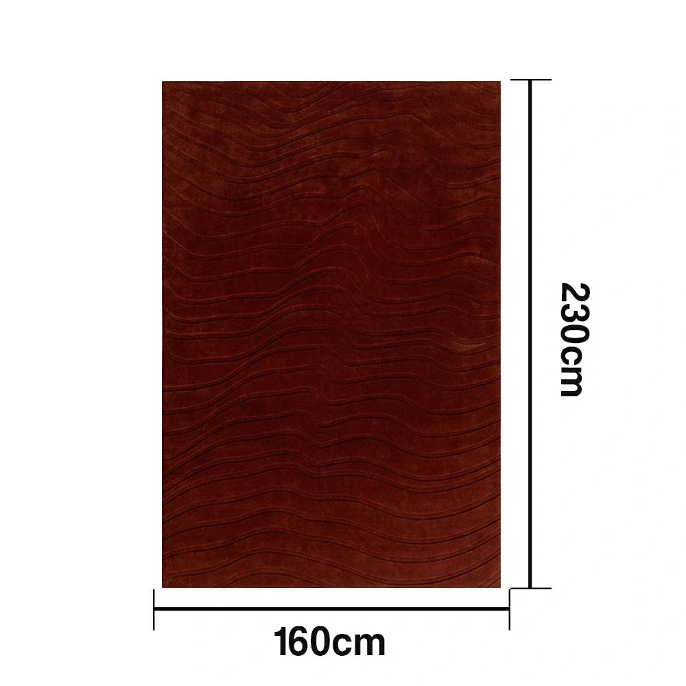 LUXORA 160/200cm Floor Rugs Theme Land Holiday Dual Surface Design Anti Slip Base Flame Resistant Long Fibre Silk Build