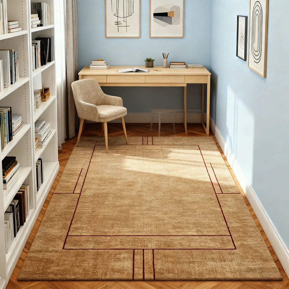 LUXORA 160/200cm Floor Rugs Theme Sophia Sketch Dual Surface Build Anti Slip Base Flame Resistant Long Fibre Silk Design