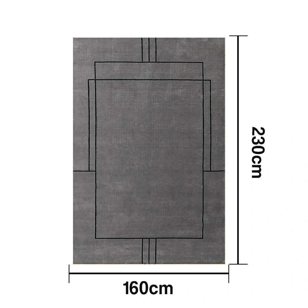 LUXORA 160/200cm Floor Rugs Theme Sophia Sketch Flame Resistant Soft Touch Color Stable Fibre Weave Anti Slip Dual Surface Rug