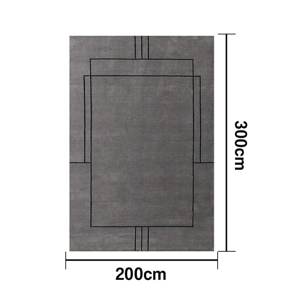 LUXORA 160/200cm Floor Rugs Theme Sophia Sketch Flame Resistant Soft Touch Color Stable Fibre Weave Anti Slip Dual Surface Rug