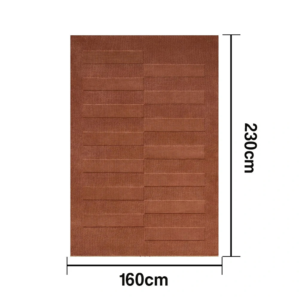 LUXORA 160/200cm Floor Rugs Theme Lensa Loom Flame Resistant Soft Touch Color Stable Fibre Weave Anti Slip Dual Surface Rug