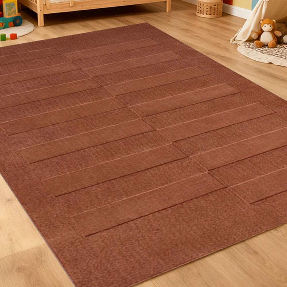 LUXORA 160/200cm Floor Rugs Theme Lensa Loom Flame Resistant Soft Touch Color Stable Fibre Weave Anti Slip Dual Surface Rug