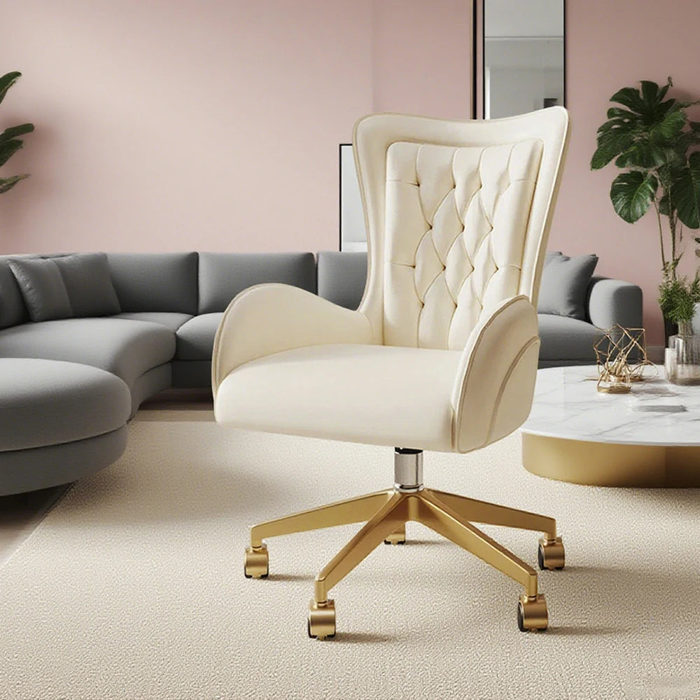 LIVARA Italian Light Luxury Main Chair - Height Adjustable, Soft Leather Upholstery, Modern Elegant Design