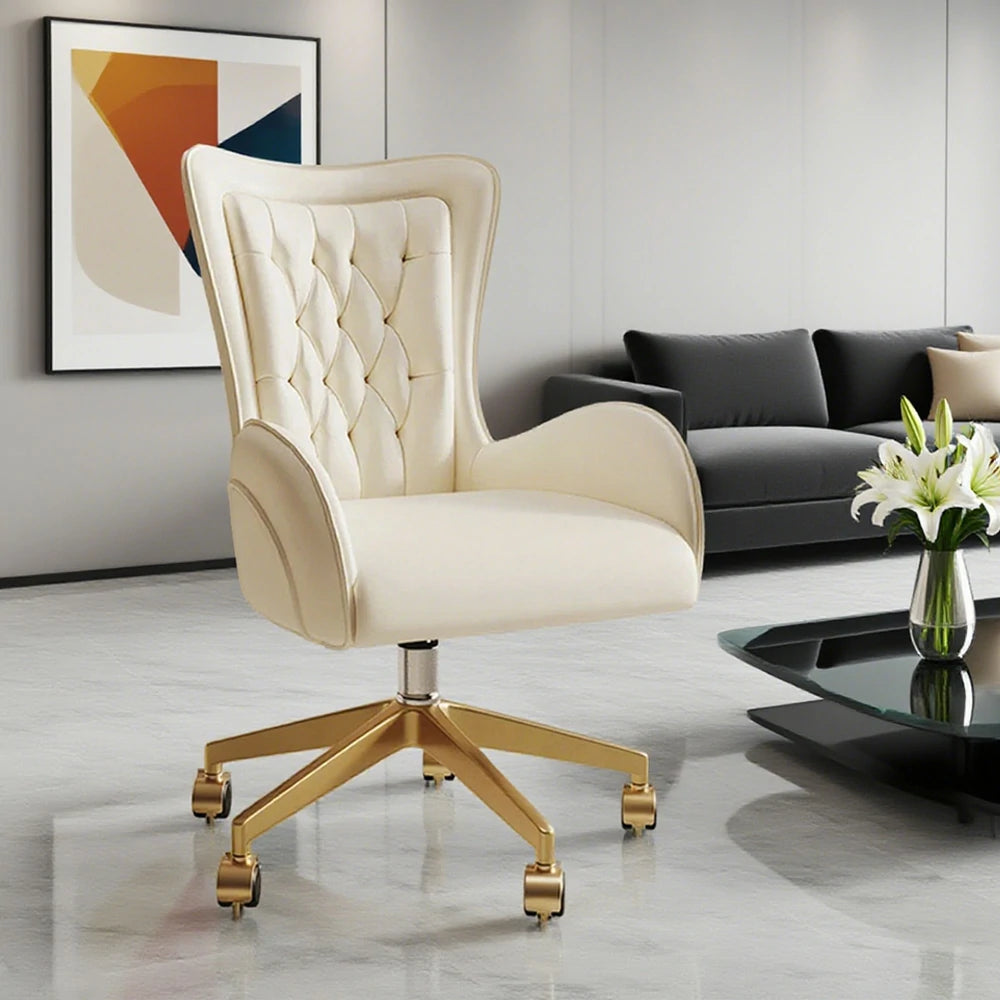 LIVARA Italian Light Luxury Main Chair - Height Adjustable, Soft Leather Upholstery, Modern Elegant Design