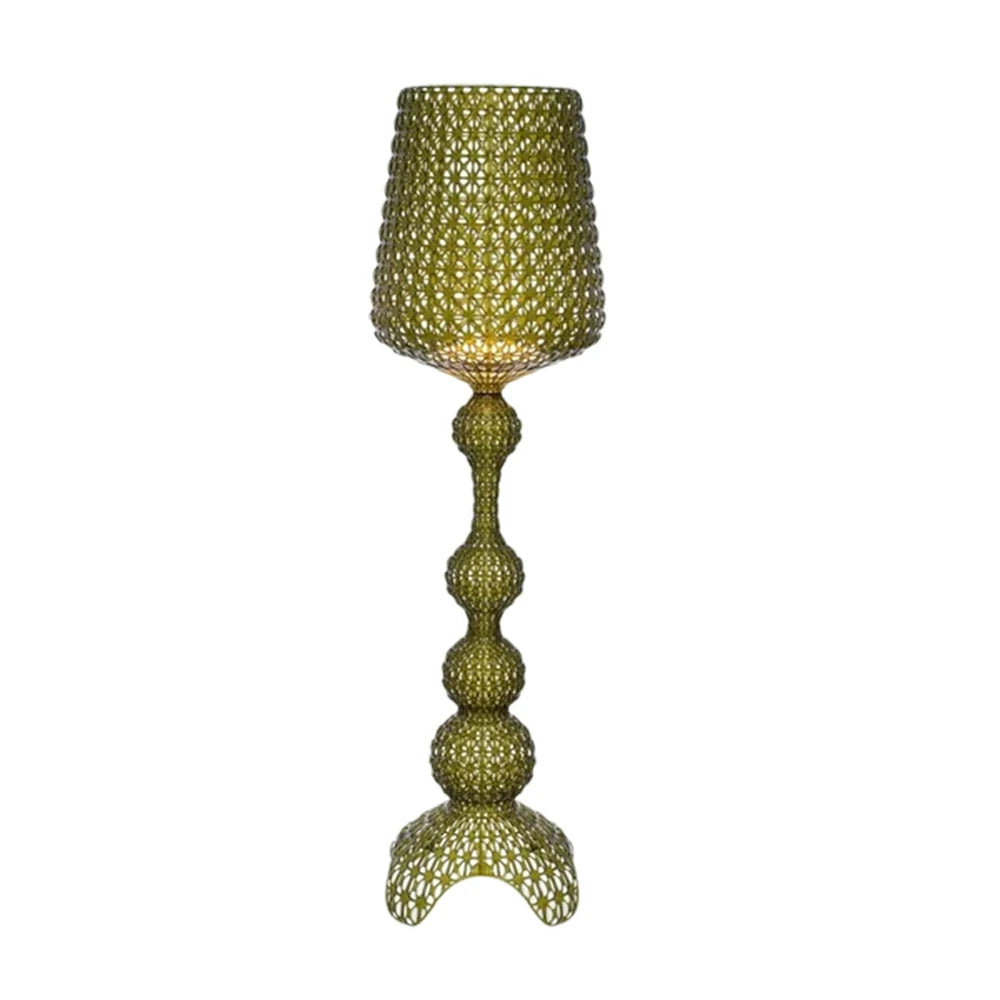 LUXORA Floor Lamp Elegant Ambient Lighting Fabric Shade Sturdy Metal Frame Adjustable Light Direction - Green