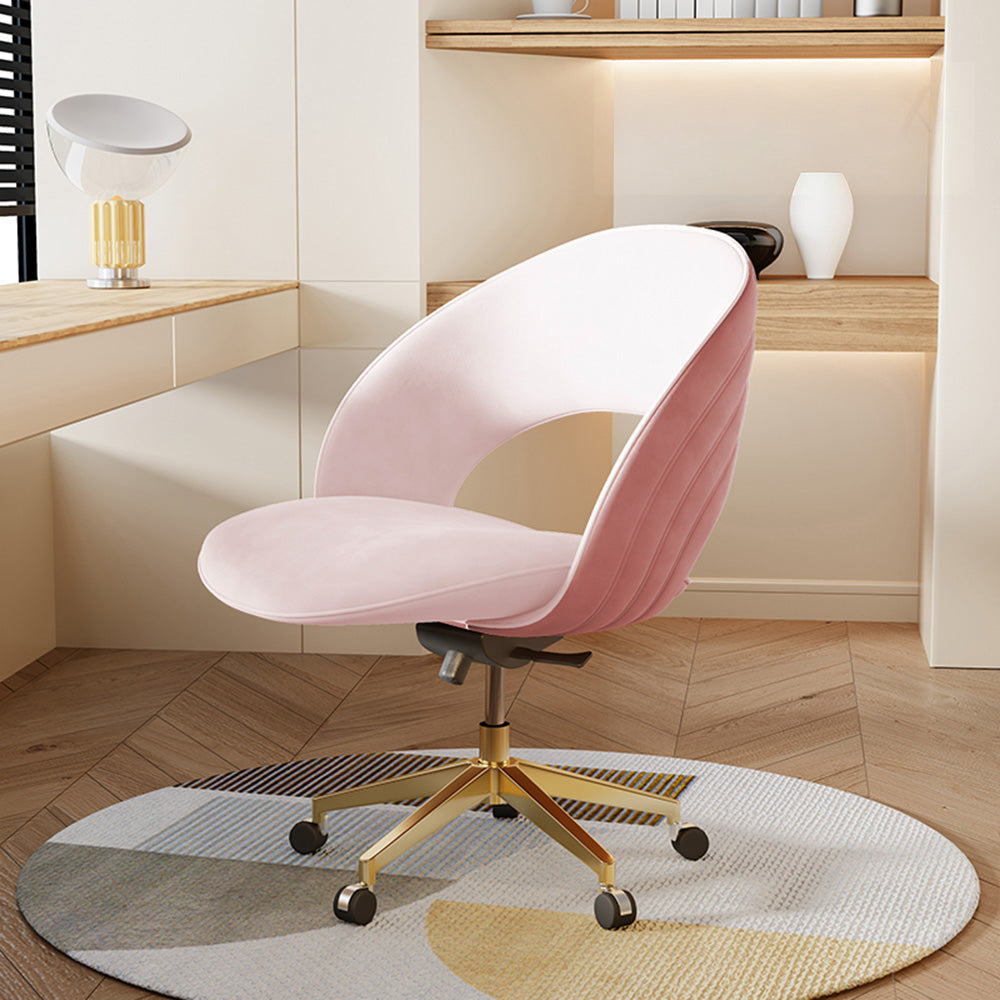 LUXORA Dining Chair – Ergonomic Comfort, Velvet Upholstery, High-Density Foam, Champagne-Gold Stainless Steel Base - White