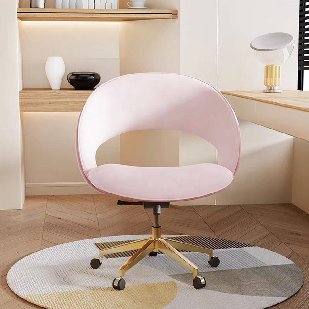 LUXORA Dining Chair – Ergonomic Comfort, Velvet Upholstery, High-Density Foam, Champagne-Gold Stainless Steel Base - White