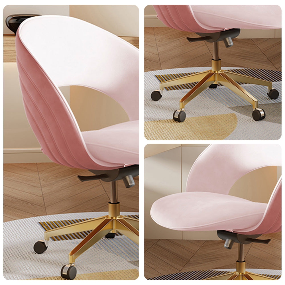 LUXORA Dining Chair – Ergonomic Comfort, Velvet Upholstery, High-Density Foam, Champagne-Gold Stainless Steel Base - White