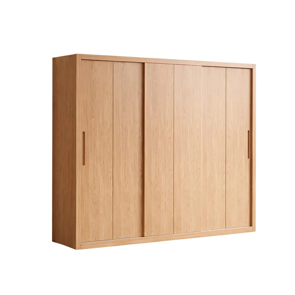 LUXORA 180/200cm Sliding Door Wardrobe - Soft-Close Glide System, North American Pine Construction, Space-Saving Bedroom Storage - Wood