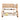 LUXORA Solid Wood Bunk Bed with Dual Drawers & Bookshelf - Lower 150cm, Upper 120cm, Durable Frame with Staircase Ladder - Natural Finish