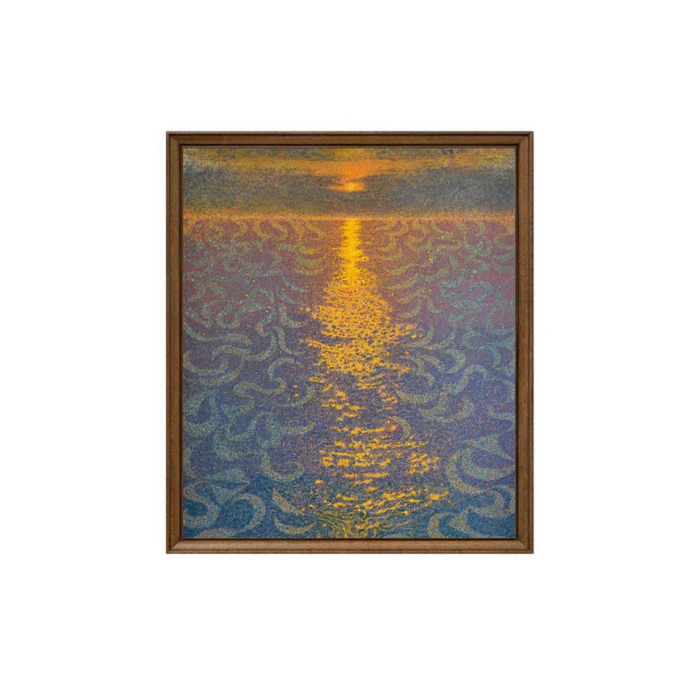 LUXORA Hand-Painted Oil Painting 50/80/120cm - Modern Wall Art with Gentle Gradient Shades and Elegant Hand-Painted Finish