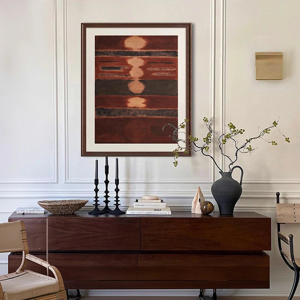 LUXORA Hand-Painted Oil Painting 50/80/120cm - Elegant Abstract Painting with Smooth Lines and Subtle Modern Form
