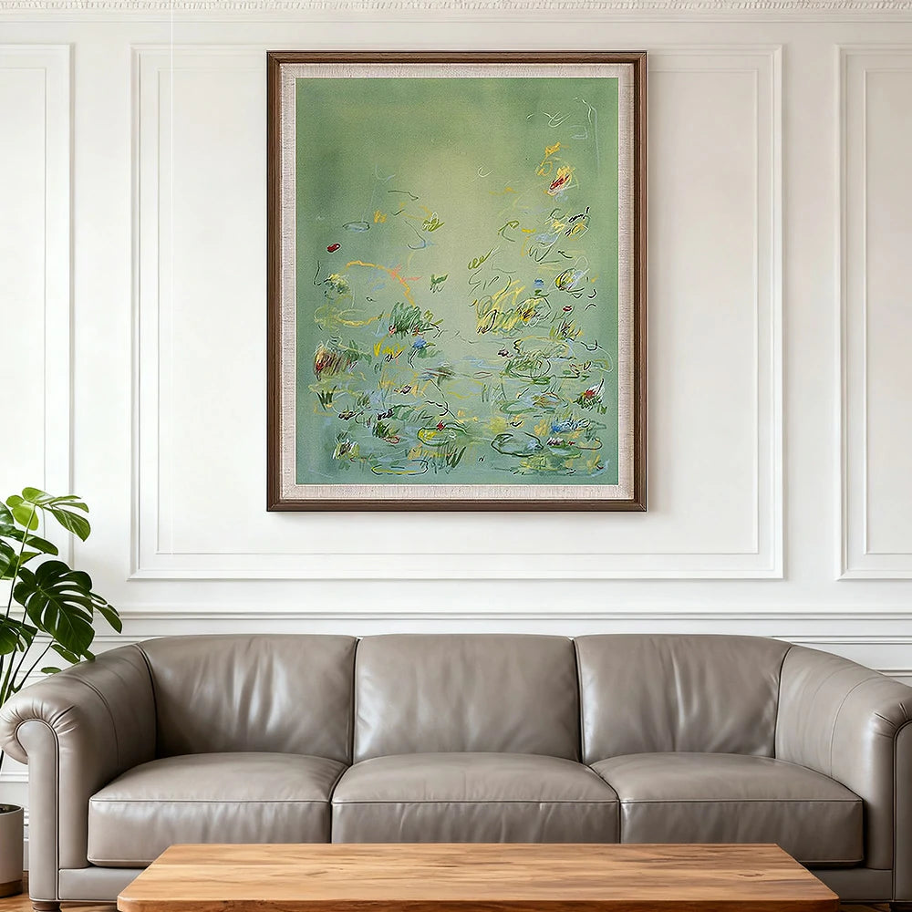 LUXORA Hand-Painted Oil Painting 50/80/120cm - Soft Colour Composition Creating Calm and Harmony in Home Decor
