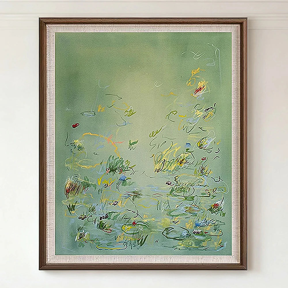 LUXORA Hand-Painted Oil Painting 50/80/120cm - Soft Colour Composition Creating Calm and Harmony in Home Decor