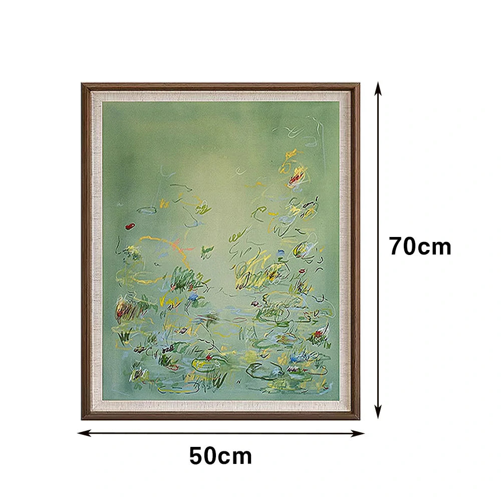LUXORA Hand-Painted Oil Painting 50/80/120cm - Soft Colour Composition Creating Calm and Harmony in Home Decor