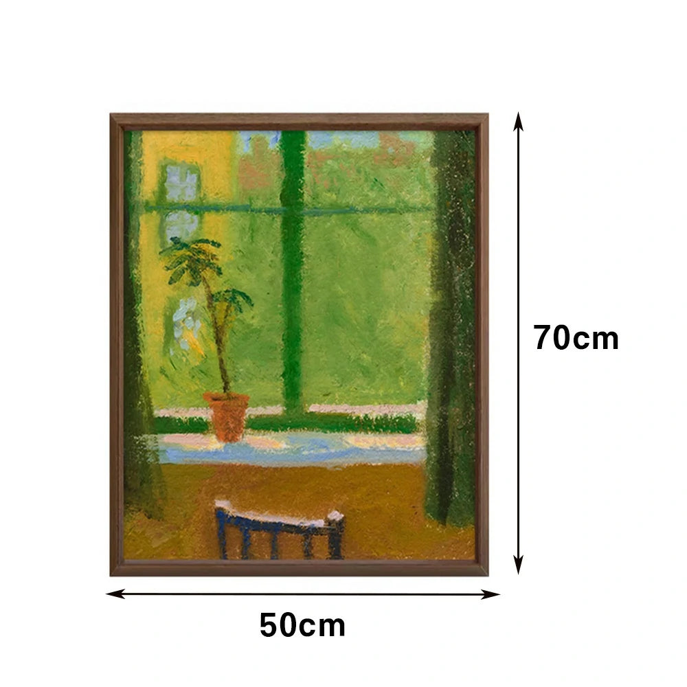 LUXORA Hand-Painted Oil Painting 50/80/120cm - Minimalist Abstract Canvas Capturing Gentle Motion and Warm Palette