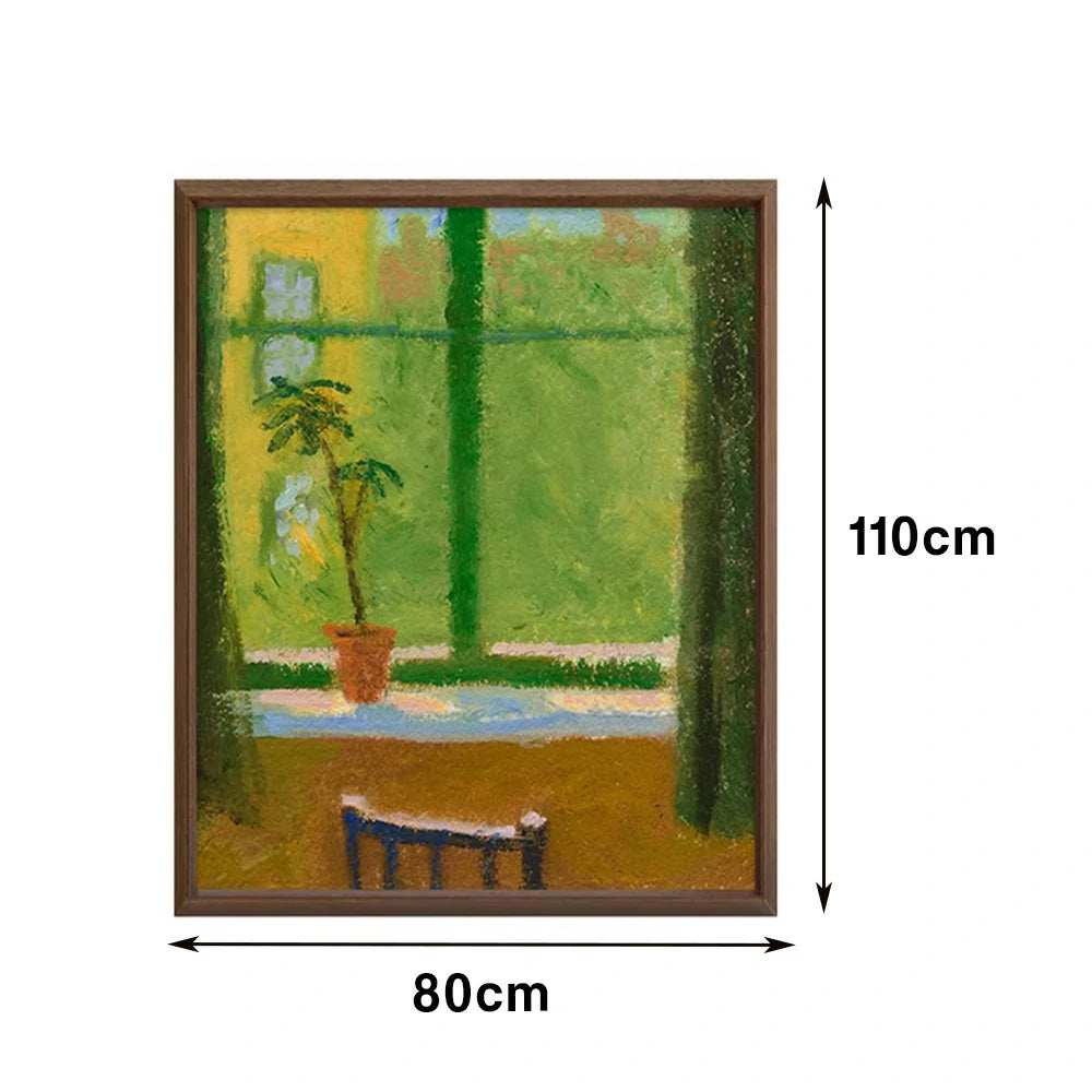 LUXORA Hand-Painted Oil Painting 50/80/120cm - Minimalist Abstract Canvas Capturing Gentle Motion and Warm Palette