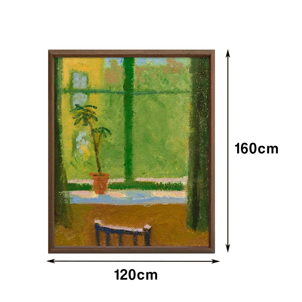 LUXORA Hand-Painted Oil Painting 50/80/120cm - Minimalist Abstract Canvas Capturing Gentle Motion and Warm Palette