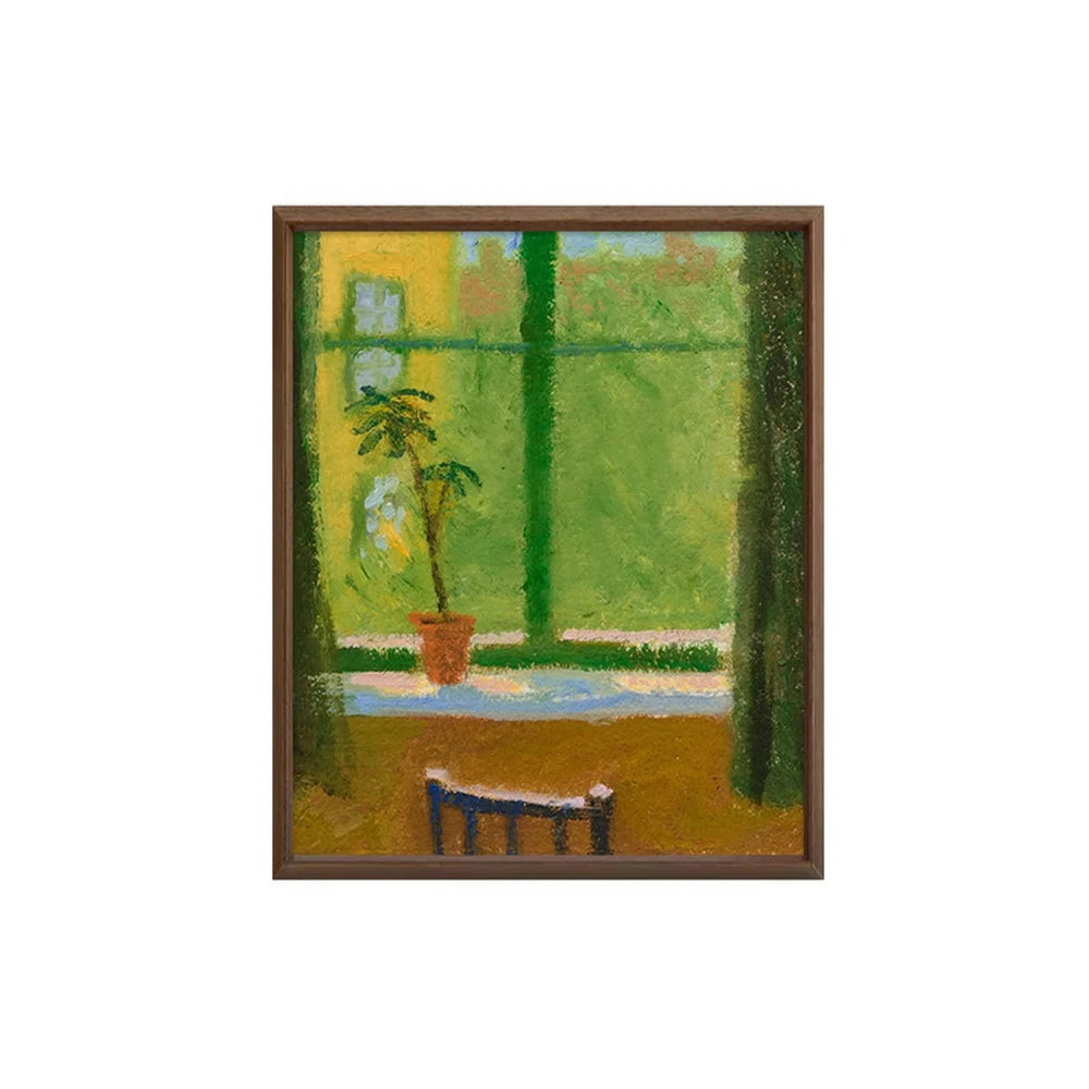 LUXORA Hand-Painted Oil Painting 50/80/120cm - Minimalist Abstract Canvas Capturing Gentle Motion and Warm Palette