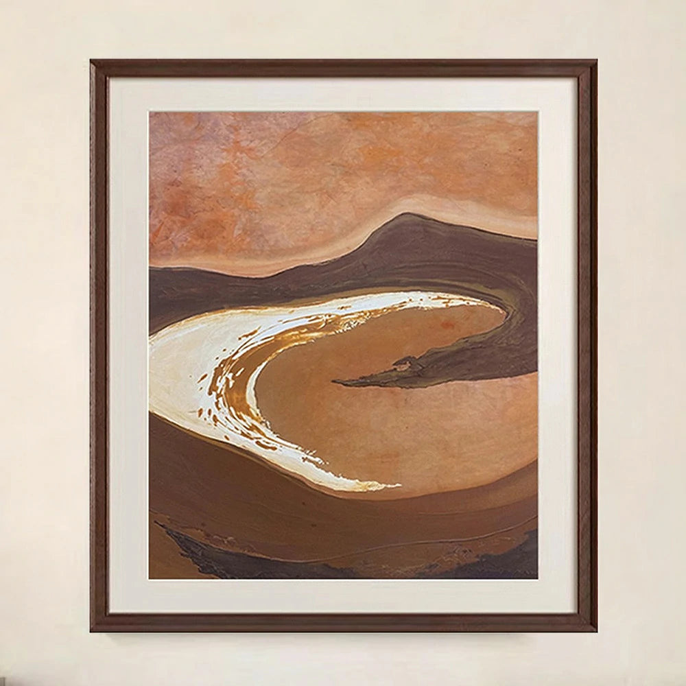 LUXORA Hand-Painted Oil Painting 60/100/140cm - Soft Colour Composition for Creating Calm and Refined Home Environments