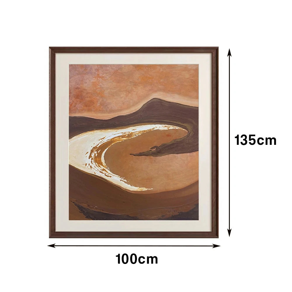 LUXORA Hand-Painted Oil Painting 60/100/140cm - Soft Colour Composition for Creating Calm and Refined Home Environments