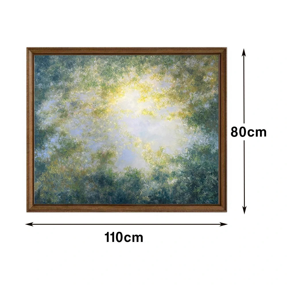 LUXORA Hand-Painted Oil Painting 50/80/120cm - Elegant Abstract Composition with Calm Hues and Smooth Finish