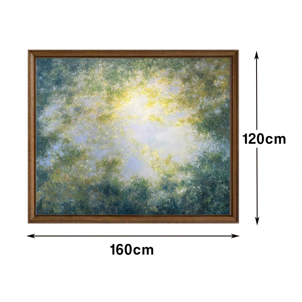 LUXORA Hand-Painted Oil Painting 50/80/120cm - Elegant Abstract Composition with Calm Hues and Smooth Finish