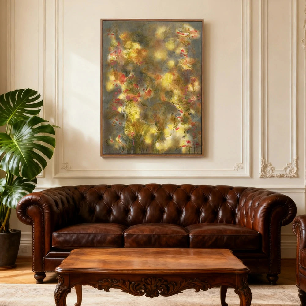 LUXORA Hand-Painted Oil Painting 50/80/120cm - Contemporary Hand-Painted Canvas Enhancing Natural Modern Interiors