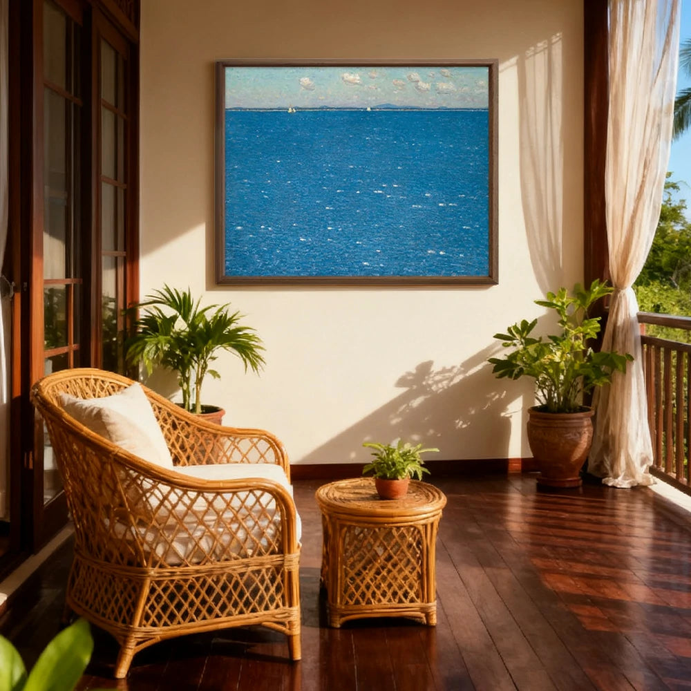 LUXORA Hand-Painted Oil Painting 50/80/120cm - Neutral Abstract Canvas Art Highlighting Gentle Brush and Subtle Texture