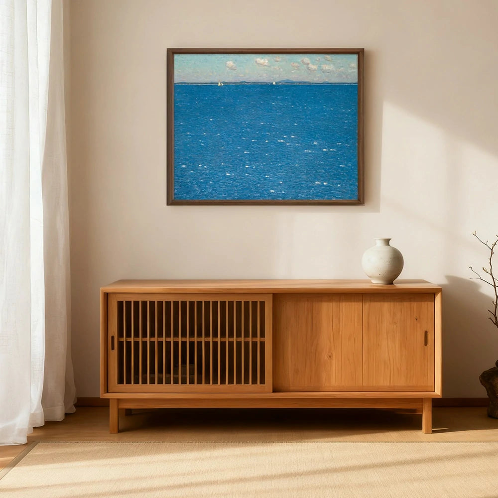 LUXORA Hand-Painted Oil Painting 50/80/120cm - Neutral Abstract Canvas Art Highlighting Gentle Brush and Subtle Texture