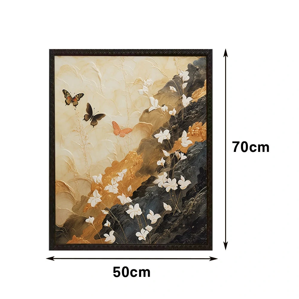 LUXORA Hand-Painted Oil Painting 50/80/120cm - Neutral Wall Painting Creating Subtle Warmth and Stylish Calm