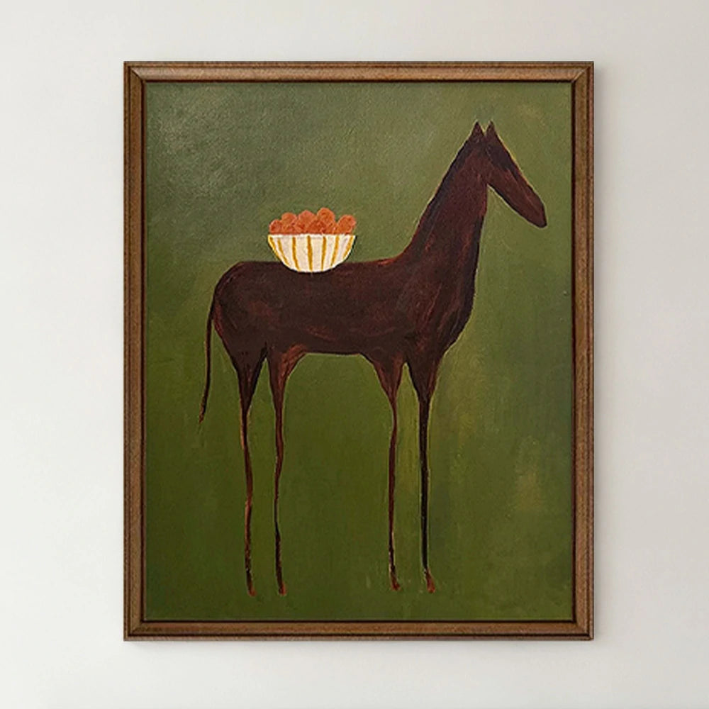 LUXORA Hand-Painted Oil Painting 50/80/120cm - Minimalist Abstract Design Creating a Relaxed and Elegant Look