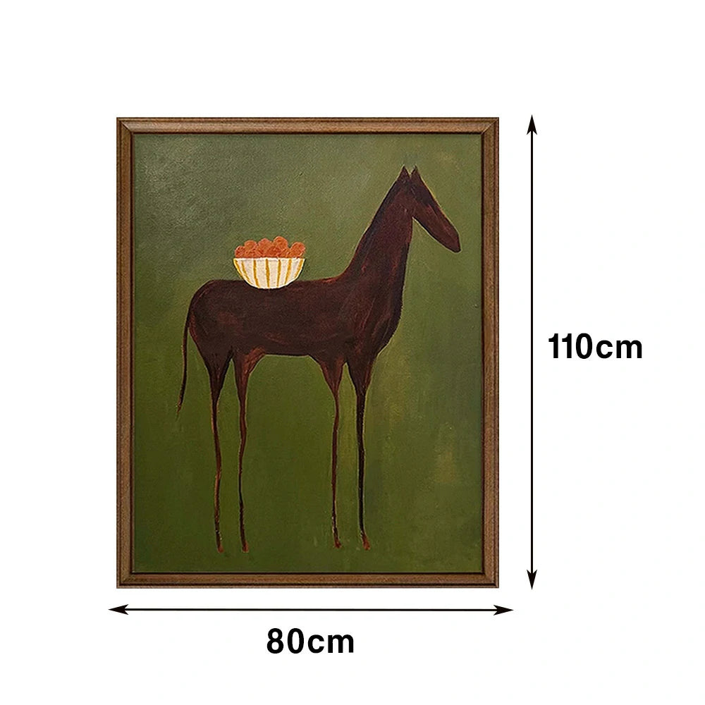 LUXORA Hand-Painted Oil Painting 50/80/120cm - Minimalist Abstract Design Creating a Relaxed and Elegant Look