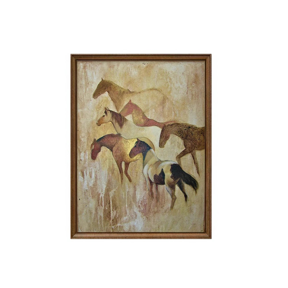 LUXORA Hand-Painted Oil Painting 50/80/120cm - Elegant Canvas Art with Smooth Finish and Simple Contemporary Design