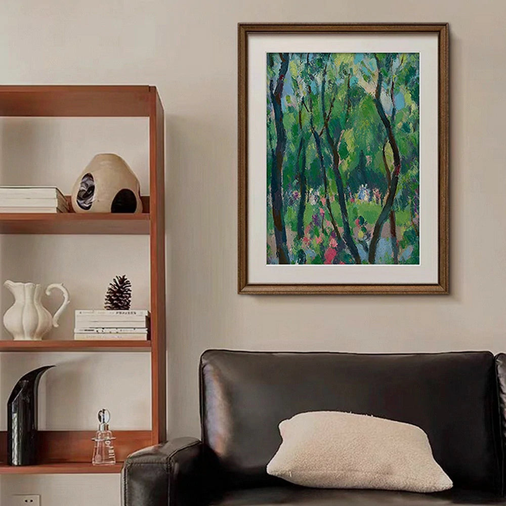 LUXORA Hand-Painted Oil Painting 50/80/120cm - Elegant Abstract Canvas with Muted Palette for a Calm Living Atmosphere