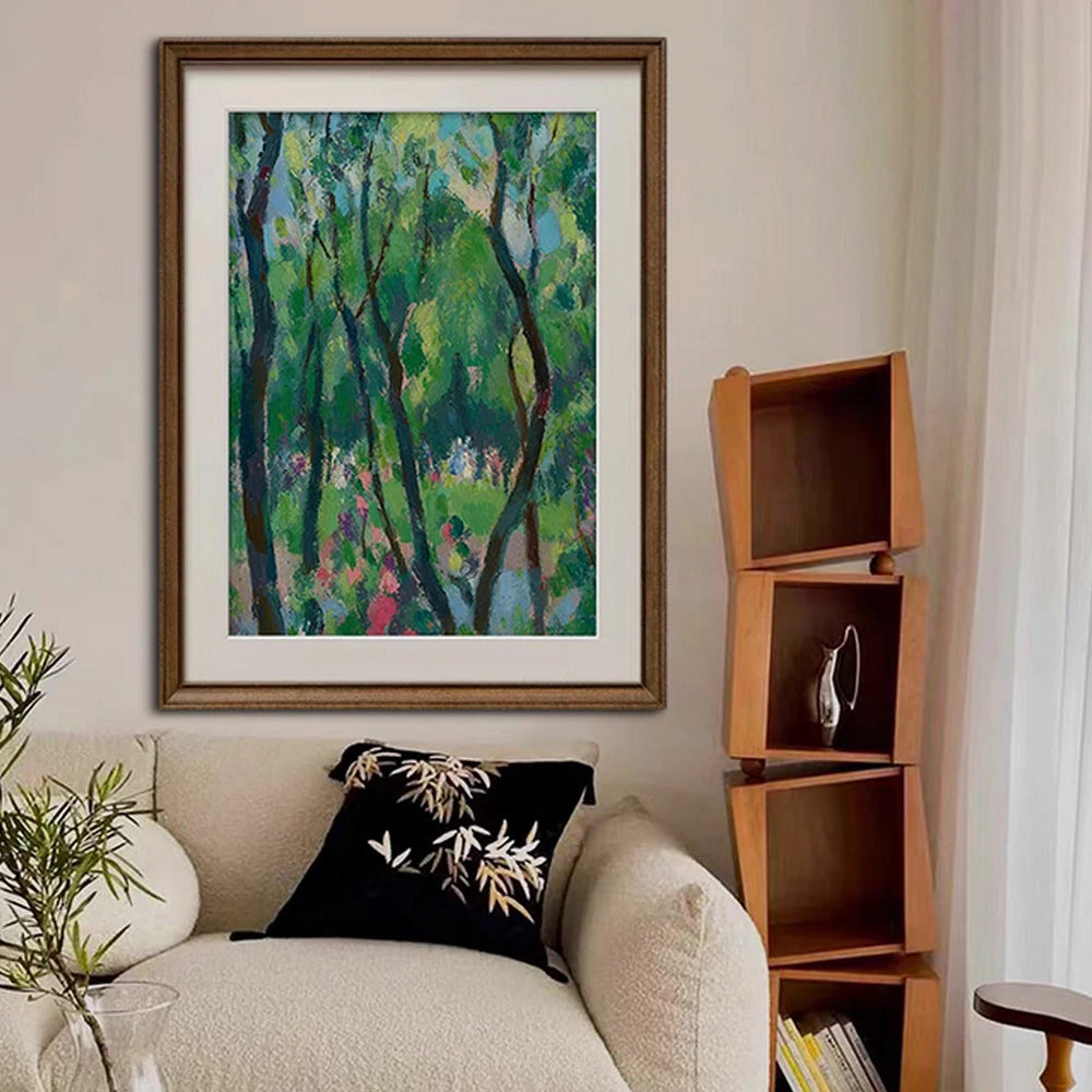 LUXORA Hand-Painted Oil Painting 50/80/120cm - Elegant Abstract Canvas with Muted Palette for a Calm Living Atmosphere