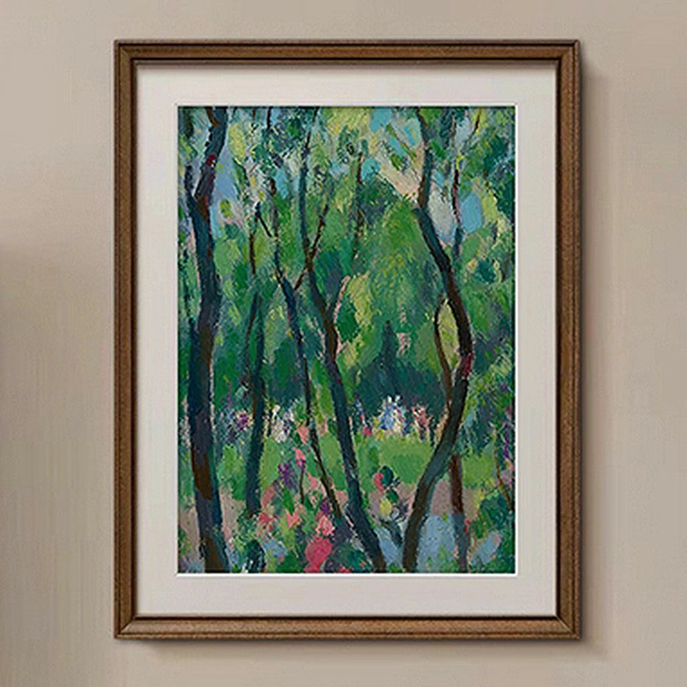 LUXORA Hand-Painted Oil Painting 50/80/120cm - Elegant Abstract Canvas with Muted Palette for a Calm Living Atmosphere