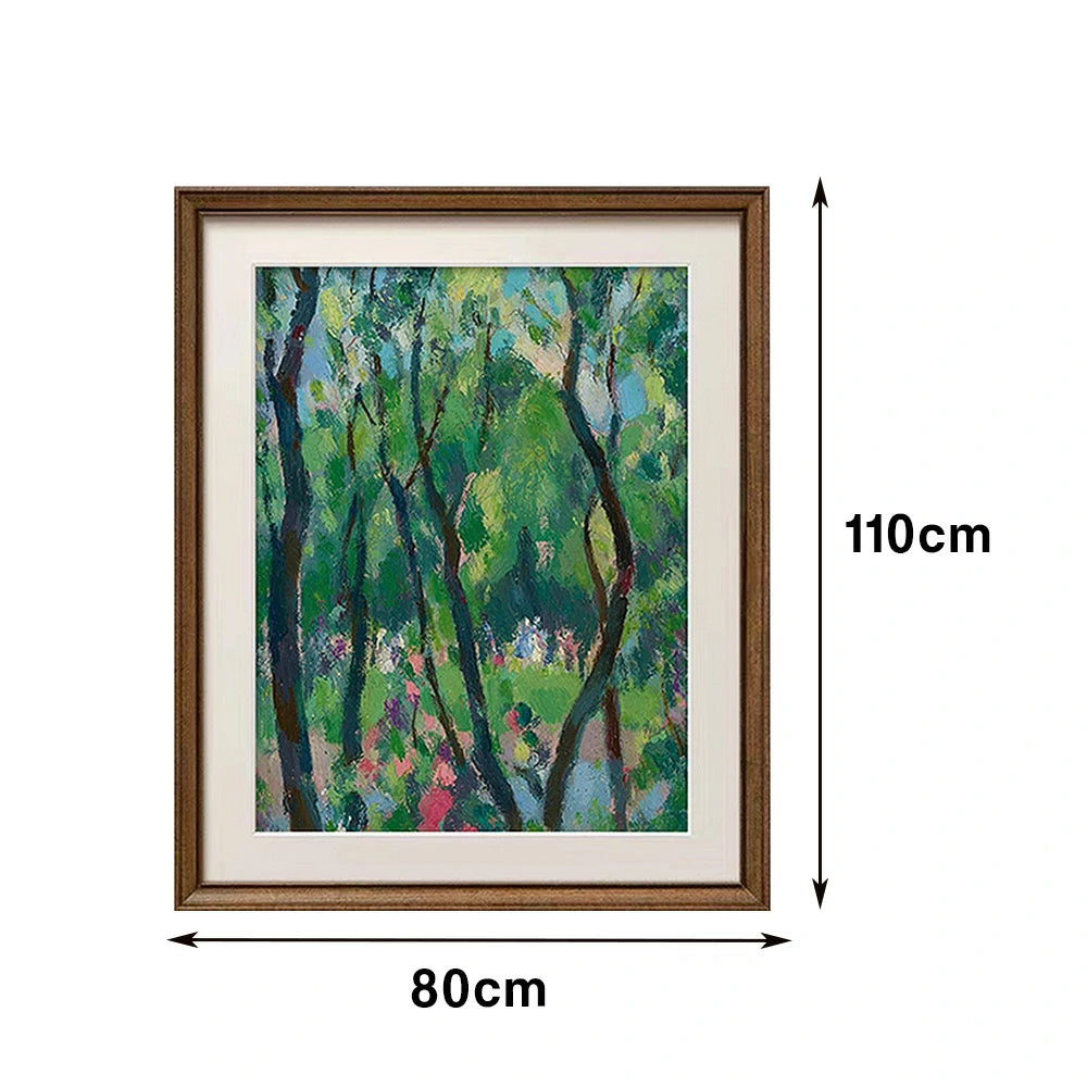 LUXORA Hand-Painted Oil Painting 50/80/120cm - Elegant Abstract Canvas with Muted Palette for a Calm Living Atmosphere