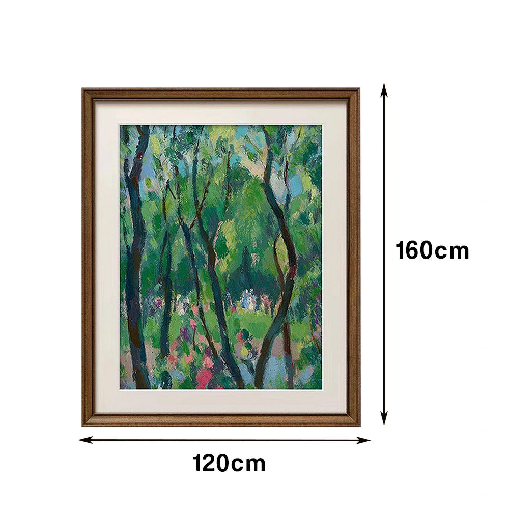 LUXORA Hand-Painted Oil Painting 50/80/120cm - Elegant Abstract Canvas with Muted Palette for a Calm Living Atmosphere