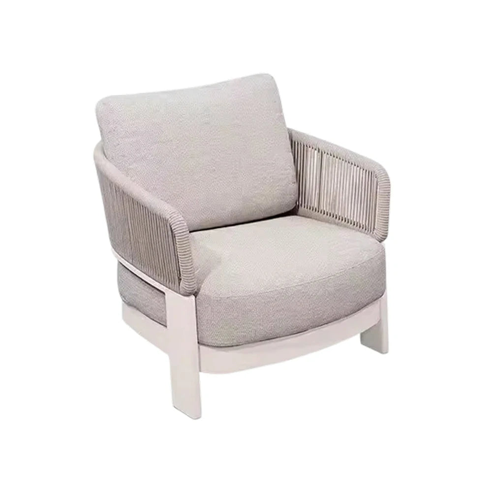 LUXORA Lounge Sofa Quick-Dry Deep Comfort Aluminium Frame with Rust-Resistant Powder Coating and Mould-Resistant Fabric - Grey