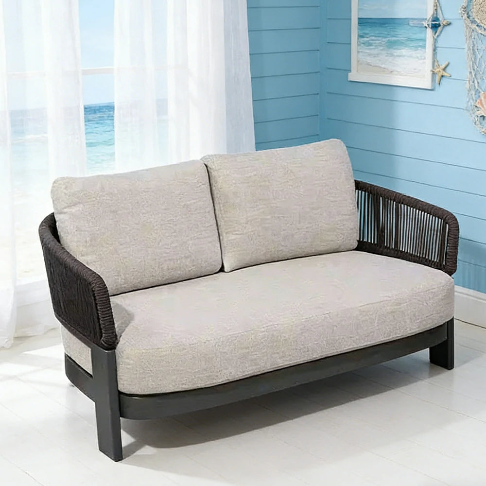 LUXORA 2-Seater Sofa Quick-Dry Deep Comfort Aluminium Frame with Rust-Resistant Powder Coating and Mould-Resistant Fabric
