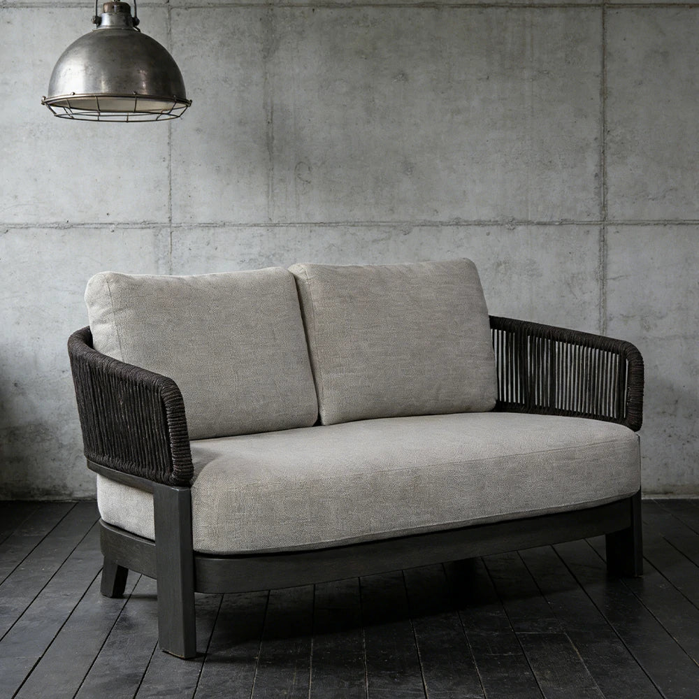 LUXORA 2-Seater Sofa Quick-Dry Deep Comfort Aluminium Frame with Rust-Resistant Powder Coating and Mould-Resistant Fabric