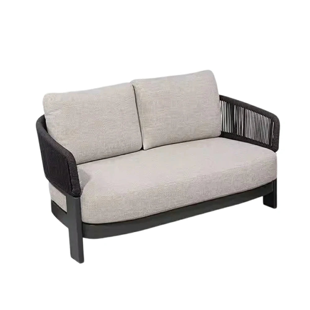LUXORA 2-Seater Sofa Quick-Dry Deep Comfort Aluminium Frame with Rust-Resistant Powder Coating and Mould-Resistant Fabric